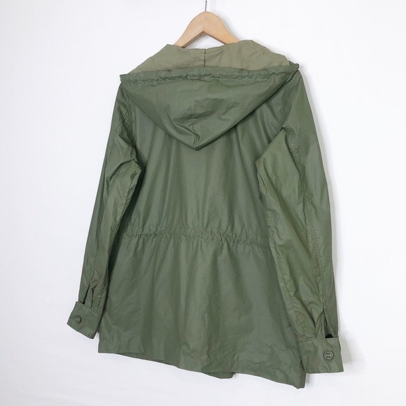Current / Elliot Army green the boyfriend, windbreaker, hooded utility jacket - Picture 12 of 15